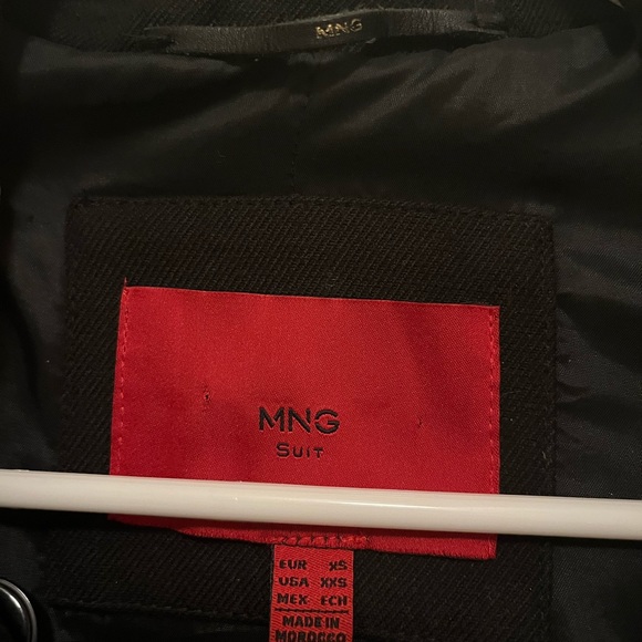 MNG Women’s Black Pea Coat Size XXS - Picture 4 of 9